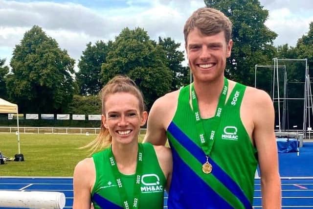 Paige Roadley and Alex Hampson – Midlands medal winners.