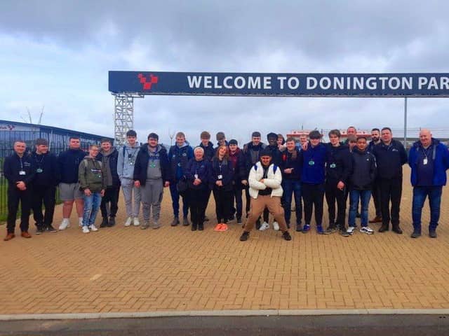 Students and staff enjoyed a day out at Donington Park