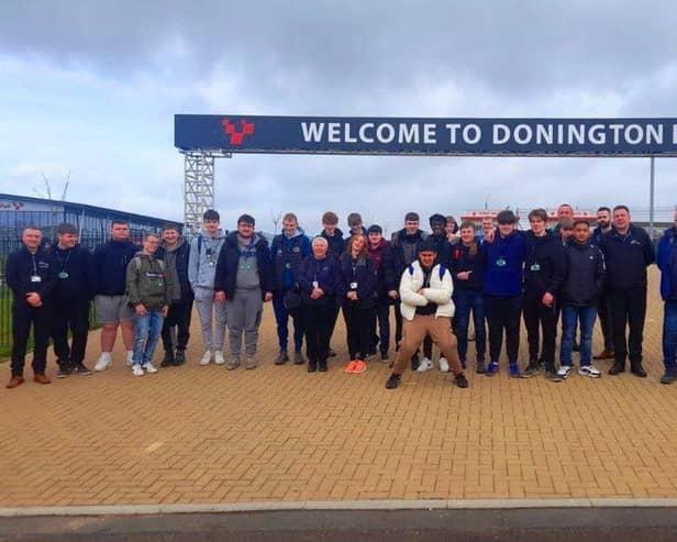 Students and staff enjoyed a day out at Donington Park