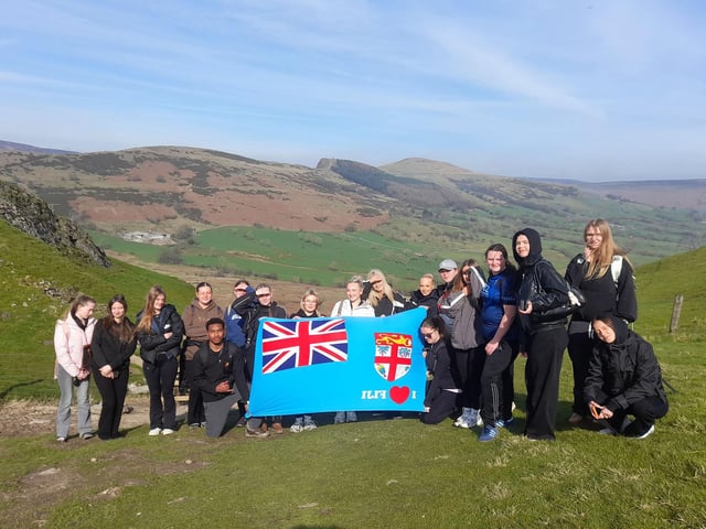 The students followed up their responsible tourism project with a trip to Mam Tor in the Peak District
