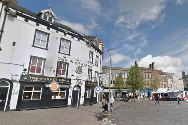 Daniel Ammet was arrested for being drunk and disorderly on Mansfield's Market Place.