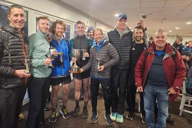 Mansfield's senior men at the presentation.