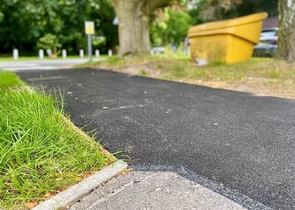 Police are encouraging businesses to be wary of a scam in which “leftover” tarmac is offered to them for free.