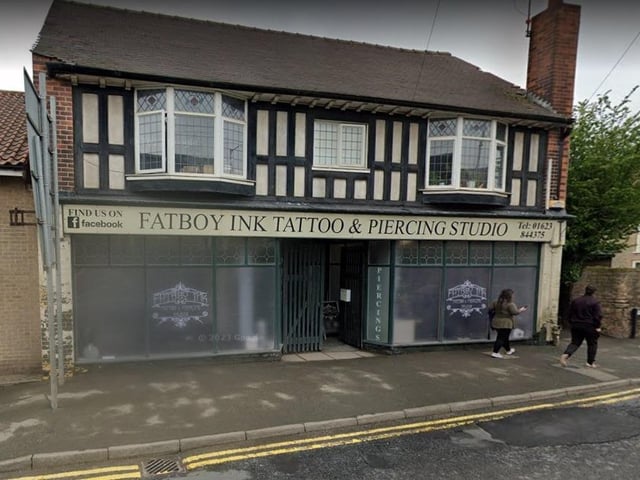 Fatboy Ink on Church Street, Warsop, has a rating of 4.8 out of 5 from 101 Google reviews.
