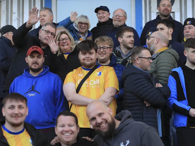 Stags fans at the Leyton Orient game. Photo by Chris & Jeanette Holloway/The Bigger Picture.media