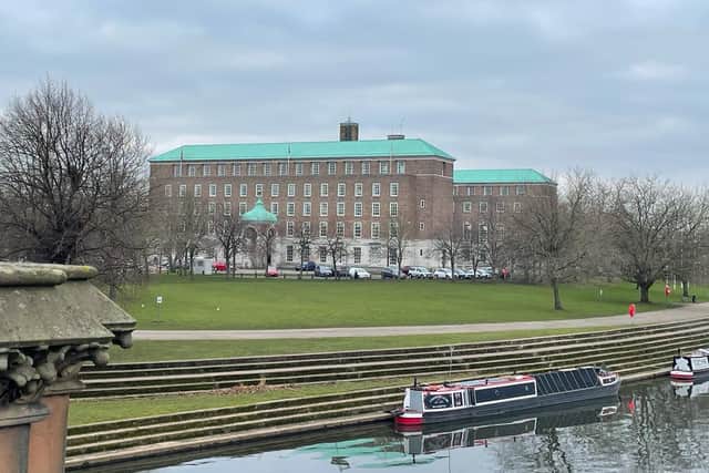 County Hall, Nottinghamshire Council's headquarters in West Bridgford.