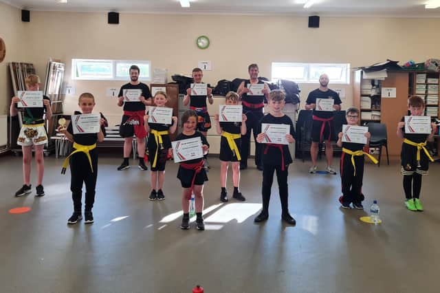 Some of the Rok-Ard kickboxers after their gradings.