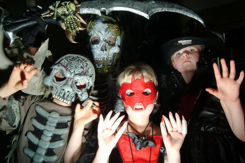 Cuckney Church of England Primary School held a Halloween event on Thursday for pupils with a fancy dress competition, carved pumpkin contest, disco and refreshments. Pictured were winners of the fancy dress, pictured L to R are; Jacob Shutt 6, Callum Hunt 10, Isabel Revill 4 and Hannah Walters 8. (Ages at the time). 2009