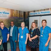 Colleagues from the theatre team at Sherwood Forest Hospitals Trust 