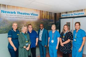 Colleagues from the theatre team at Sherwood Forest Hospitals Trust 