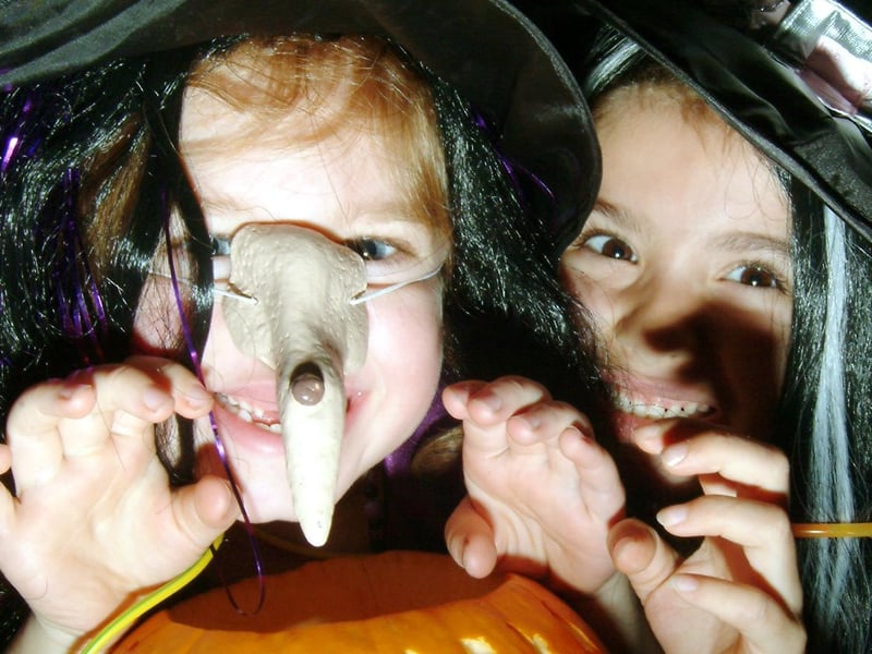 More photos from Cuckney Church of England Primary School held a Halloween fun day. Pictured is Jo Raper and Ellie Nussey both aged six (at the time) - two of the many witches who attended the event.