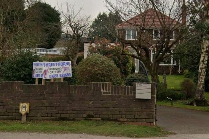 Threethorne Boarding Cattery, 226 Leeming Ln N, Mansfield Woodhouse, NG19 9EX: Received 5 stars out of 95 reviews according to Google