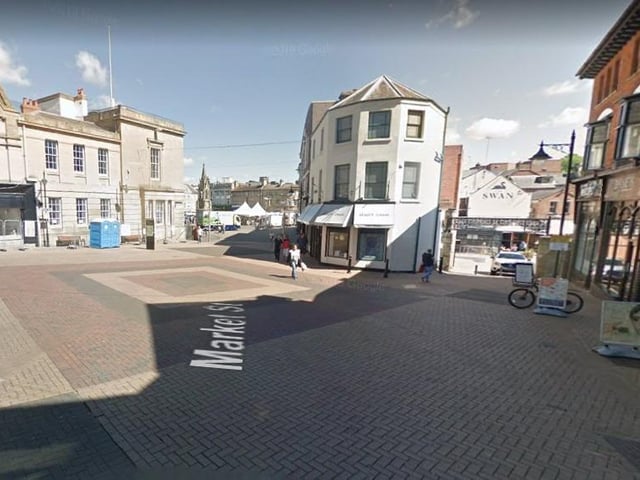 5 reports of violent and sexual crimes in Mansfield in April 2023 were made in connection with incidents that took place on or near Market Street