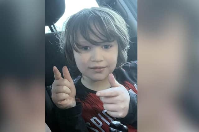 Logan Parker, aged seven, died at the scene of the collision in Sutton-in-Ashfield.