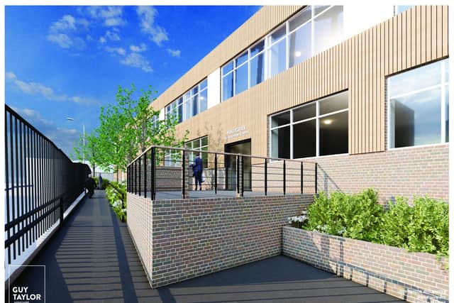 An artist's impression of how the transformed building will look.