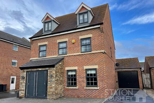 Imposing and immaculate, this five-bedroom, three-storey home on Sorrel Drive, Kirkby is on the market for £450,000 with Mansfield estate agents Staton & Cushley.