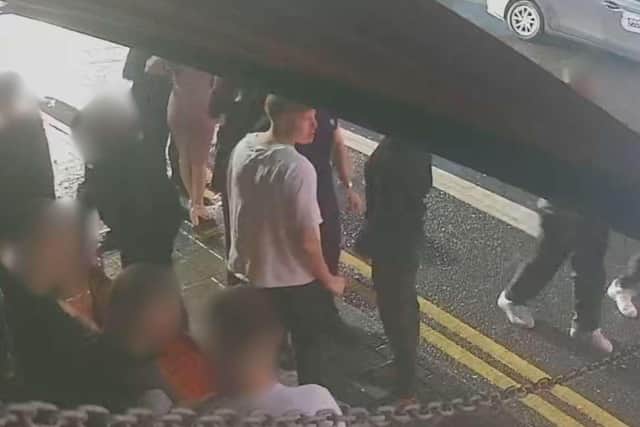 Officers investigating a disturbance outside a nightclub in Mansfield have released an image of a man they would like to speak with