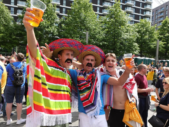 Stags fans in the fans zone - Pic by : Richard Parkes
