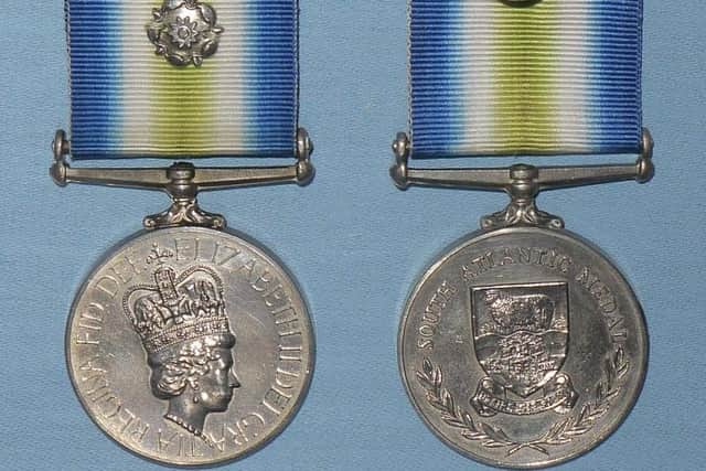 The South Atlantic Medal, awarded to veterans of the Falklands conflict in 1982, was taken during a burglary at a property on Church Lane, Selston. Photo: Nottinghamshire Police