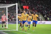 Rhys Oates scores in Sunday's FA Cup giant-killing at Sheffield United. Photo credit Chris & Jeanette Holloway / The Bigger Picture.media