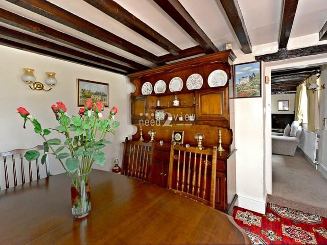 A second shot of the dining room, which is perfect for formal meals.