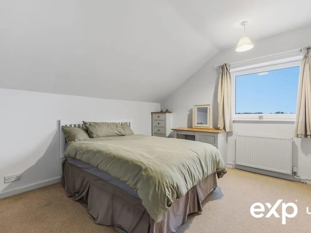 One of four bedrooms in the spacious property.