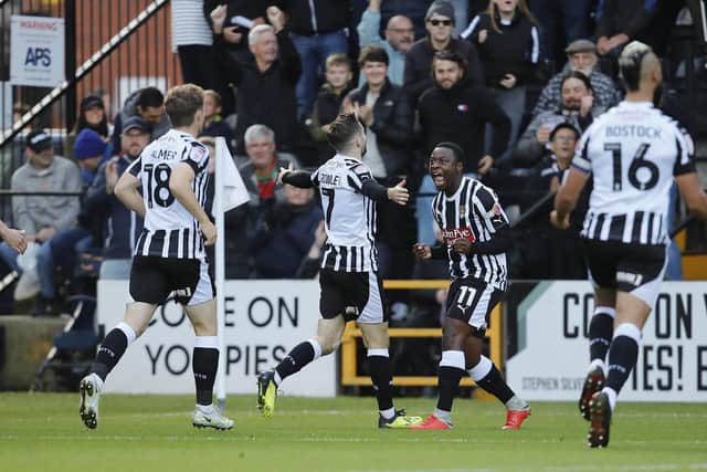 Notts catch Stags cold early on during the Sky Bet League 2 match against Notts County
Photo Chris & Jeanette Holloway / The Bigger Picture.media
