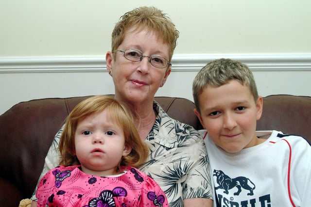 Anne Whitehouse of Fal Paddock, Mansfield Woodhouse, with granddaughter Millie and grandson Daniel.