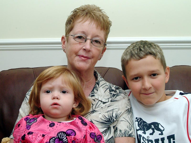 Anne Whitehouse of Fal Paddock, Mansfield Woodhouse, with granddaughter Millie and grandson Daniel.