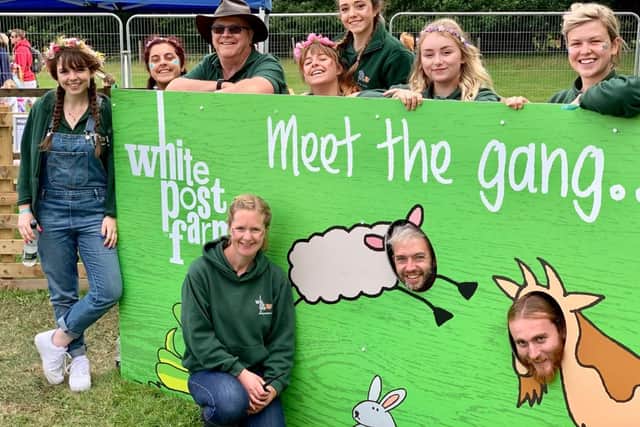 Staff at White Post Farm gearing up for the weekend event