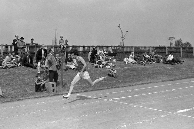 A meeting of Sutton Harriers Meeting in 1970.