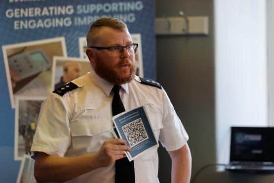 Insp Ollie Vale, of Nottinghamshire Police's prevention hub, at the launch of the new ASB prevention team. Photo: Nottinghamshire Police
