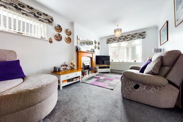 Like all the rooms in the Nuncargate Road bungalow, the living room is beautifully presented. It is bright too, thanks to a large window overlooking the front of the property.