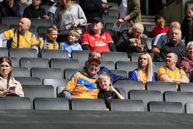 Stags fans ahead of victory at MK Dons.