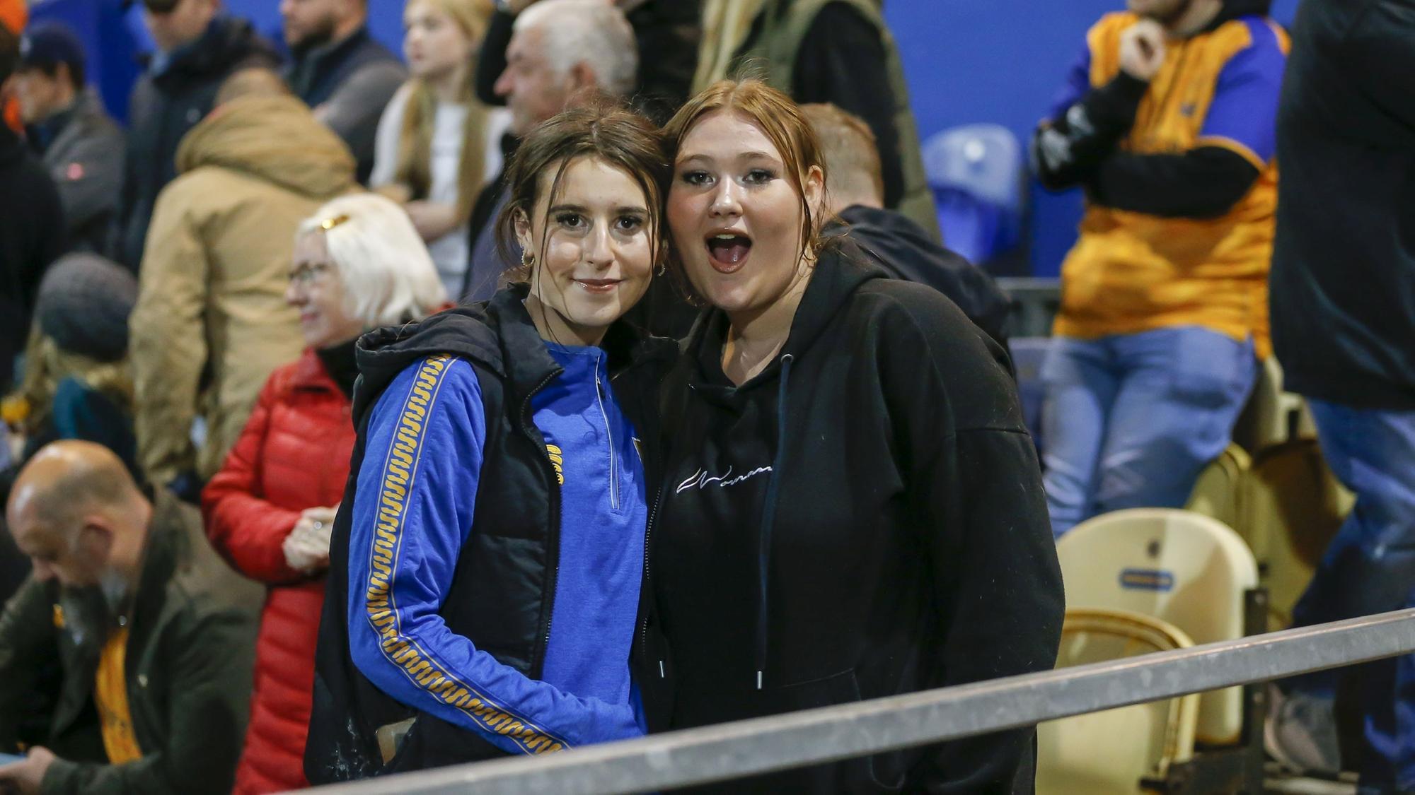 Mansfield Town fans ahead of the 0-0 draw with Newport County.