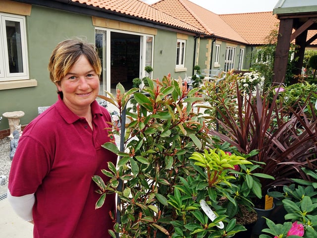 The Hill family has owned and run Glapwell Nurseries for over 30 years. Pictured is Allison Blake (daughter) in the family run business.