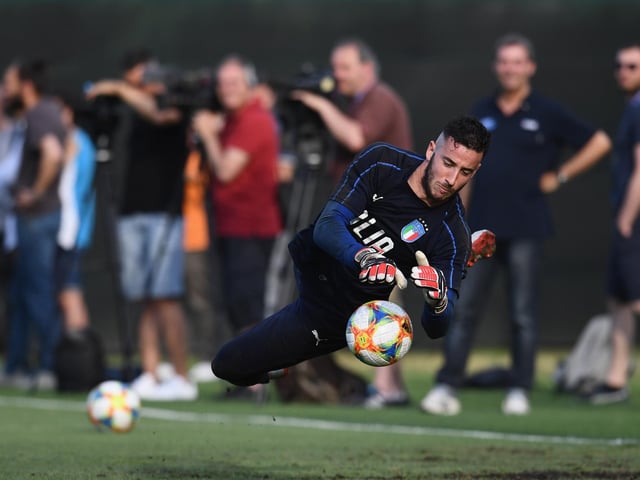 A gamble here from Leeds, who brought in the Serie A stopper as, it appears, their new number one.