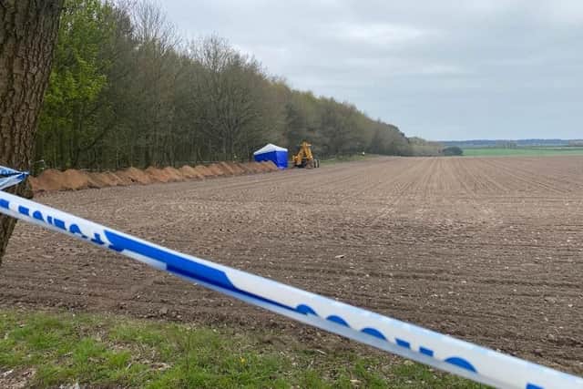 The police cordon remains in place on Coxmoor Road but police say it could be eased soon