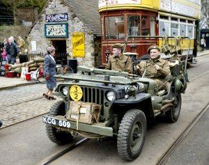 Crich tramway Museum prepared for its World war themed event back in 2006