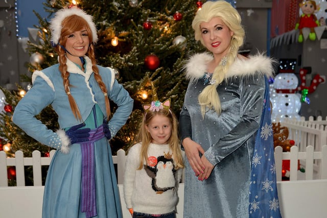 Pictured with the Storybook Princesses is Isobel Cambell, five