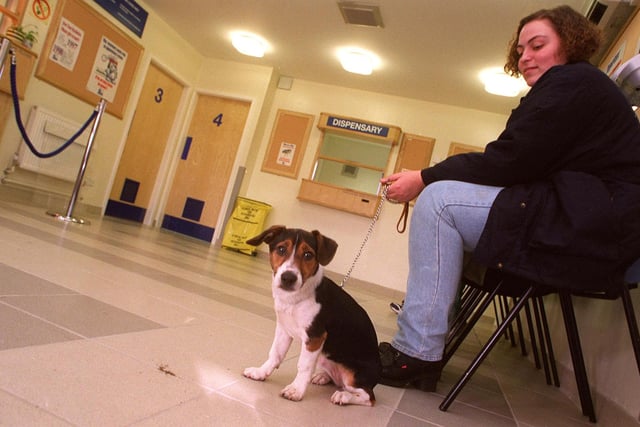Waiting for the vet at the new PDSA centre, Newhall Road, Sheffield back in 1998