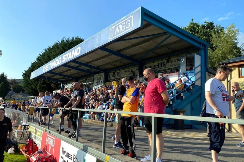 Stags fans take in a friendly at Matlock Town.