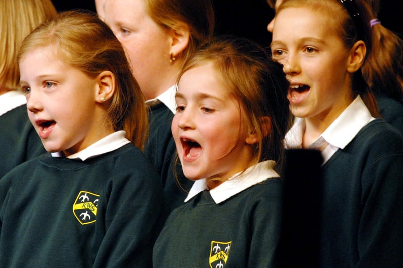 Kirkby Woodhouse Primary School taking part in the Mansfield Music and Drama Festival in 2008