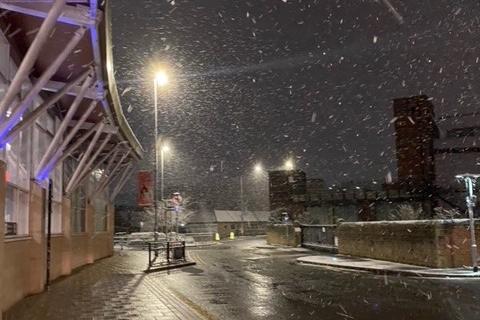 Sarah Dawes sent us this photo outside Mansfield Bus Station