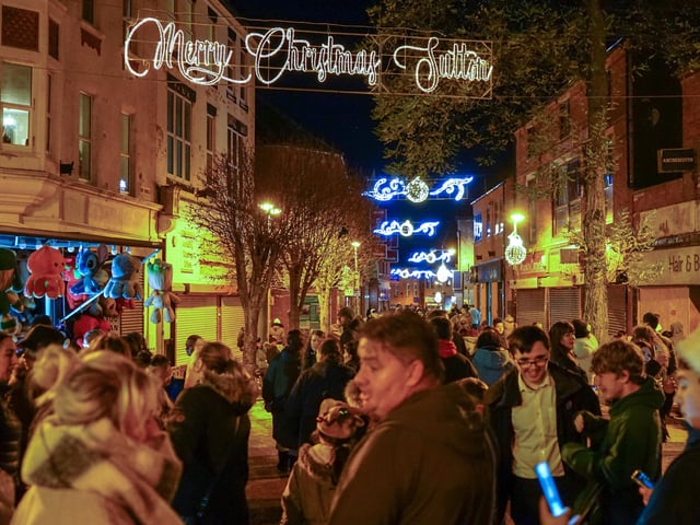 'Merry Christmas Sutton'.