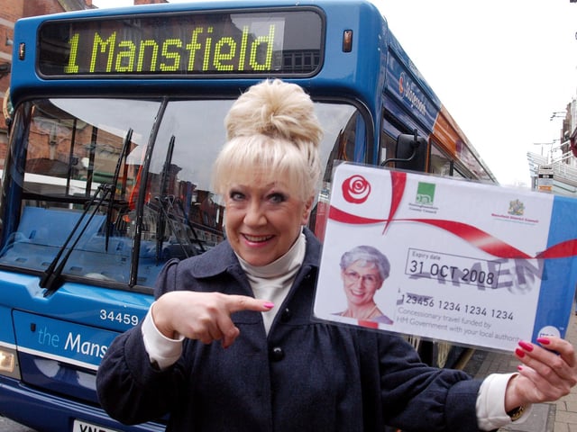 In 2007, actress Jean Fergusson best known for her role as Marina in Last of the Summer Wine was the star of Mansfield Palace Theatre panto. She also launched the new bus concession pass in the town.