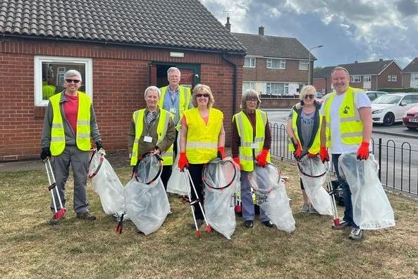 A number of volunteers joined the litter-pick.