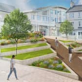 An artist's impression of how the new memorial garden will look.