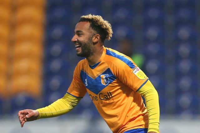 Nicky Maynard has joined Newport on loan as he aims to win a Mansfield deal next season. (Photo by James Gill - Danehouse/Getty Images)