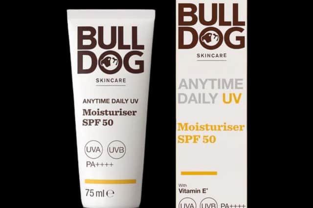 Bulldog Skincare Anytime Daily UV Moisturiser SPF 50 - designed with endurance in mind.